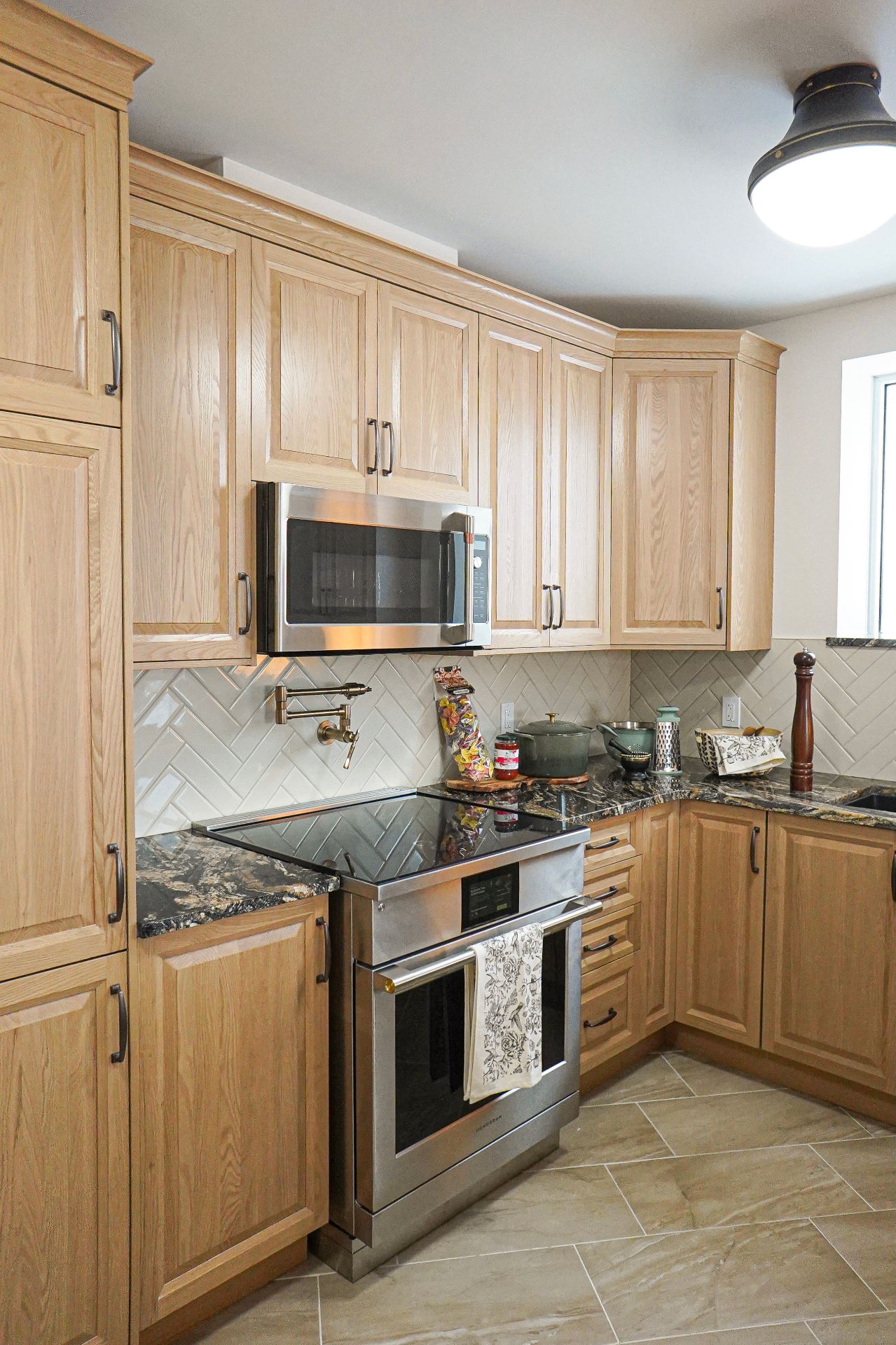 Open-concept living and dining